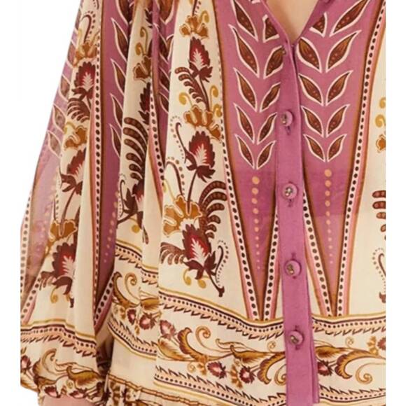 NEW FARM RIO delicate ainika blouse in sand - Picture 3 of 3